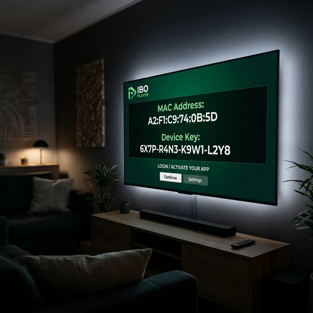 Screenshot do guia de instalação IBO Player IPTV